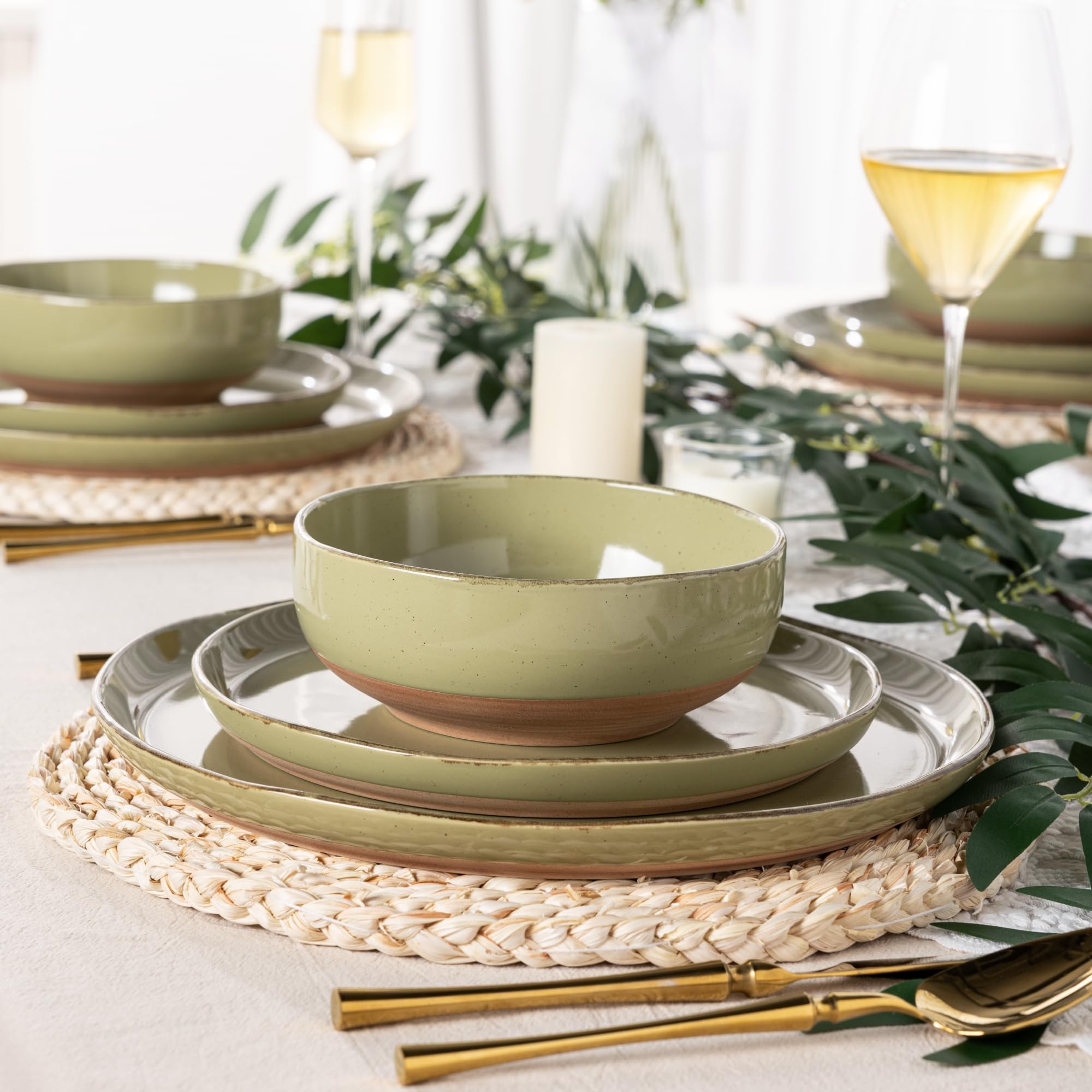 Amazon.com | AmorArc Ceramic Dinnerware Sets for 4, 12 Pieces
